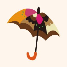 Umbrella theme elemets vector eps N111