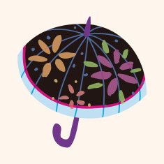 Umbrella theme elemets vector eps N114
