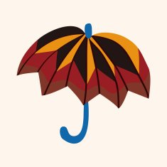 Umbrella theme elemets vector eps N116
