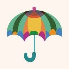 Umbrella theme elemets vector eps N117