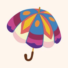 Umbrella theme elemets vector eps N118