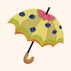 Umbrella theme elemets vector eps N120
