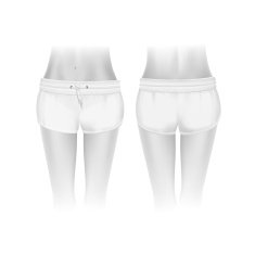 Vector White Shorts for Women Isolated on Background