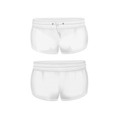 Vector White Shorts for Women Isolated on Background N3