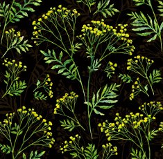 Seamless flower with leaf pattern background