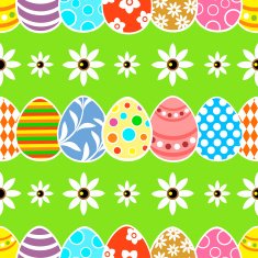 Seamless Easter background green