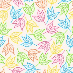 Seamless floral pattern with leaves N16