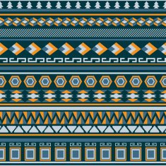 Tribal aztec seamless pattern N15