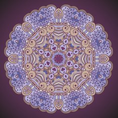 Vector seamless texture background with abstract flowers