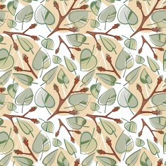Seamless leaf pattern N12
