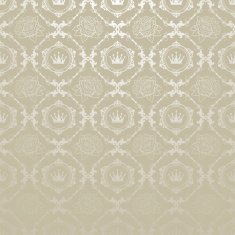 Damask Decorative Wallpaper Silver Color 3