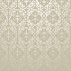 Damask Decorative Wallpaper Silver Color 4