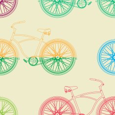 Bicycle seamless pattern N8