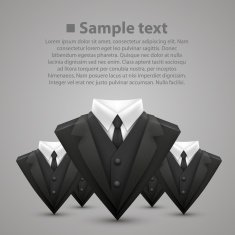 Triangle jacket and tie team
