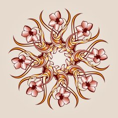 Flower pattern henna N8