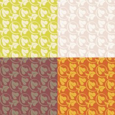 Set of seamless vintage patterns
