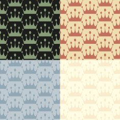 Set of seamless vintage patterns N5