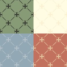 Set of seamless vintage patterns N8