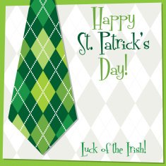 Funky bright St Patrick's Day card in vector format