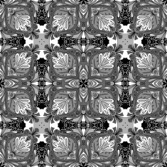 Seamless Abstract Kaleidoscope Pattern (Vector) N2