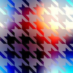 Geometric pattern of Hounds-tooth on blurred background