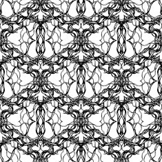 Monochrome abstract seamless pattern