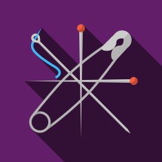 Flat vector icon for sewing