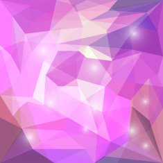 Abstract bright colored polygonal geometric triangular background with glaring lights N3
