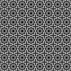 Black and White Circle Seamless Pattern Background N2