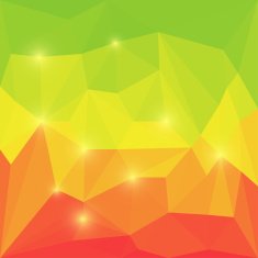 Abstract bright colored polygonal geometric triangular background with glaring lights N10