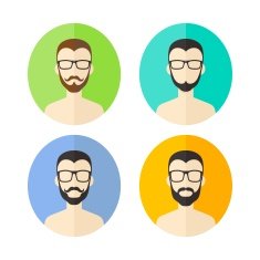 man avatar user picture cartoon character