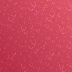 Vector Seamless Pattern with Stylized Hearts N2