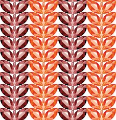 Garnet and fire opal leaves seamless texture vector
