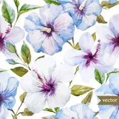 Blue flowers pattern N3