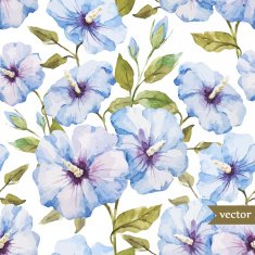 Blue flowers pattern N4