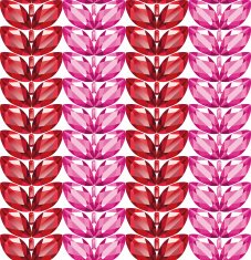 Rubies leaves seamless texture vector