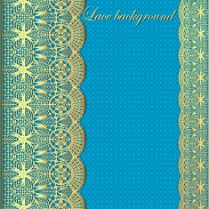 background with stripes of gold lace and place for text