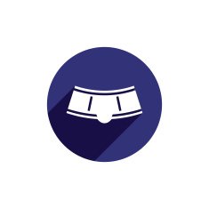 Pants vector icon isolated