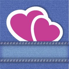 Lace frame on blue floral background Vintage vector illustration