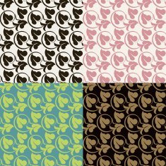 Set of seamless vintage patterns N10