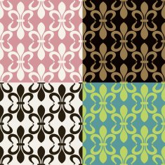 Set of seamless vintage patterns N11