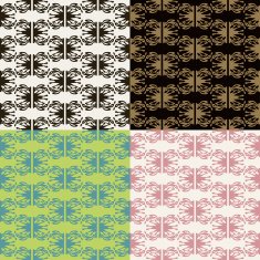 Set of seamless vintage patterns N18