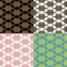 Set of seamless vintage patterns N19