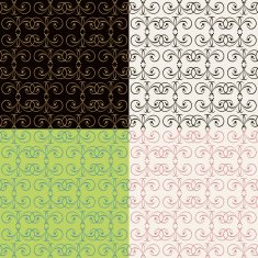 Set of seamless vintage patterns N20
