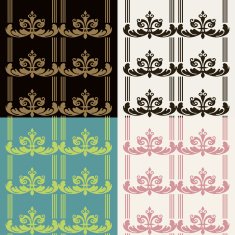 Set of seamless vintage patterns N22