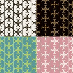 Set of seamless vintage patterns N23