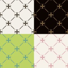 Set of seamless vintage patterns N24