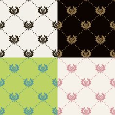 Set of seamless vintage patterns N26