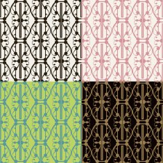 Set of seamless vintage patterns N29