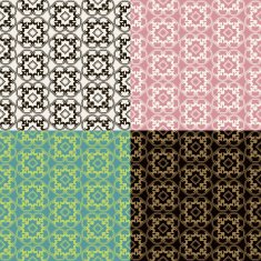Set of seamless vintage patterns N33